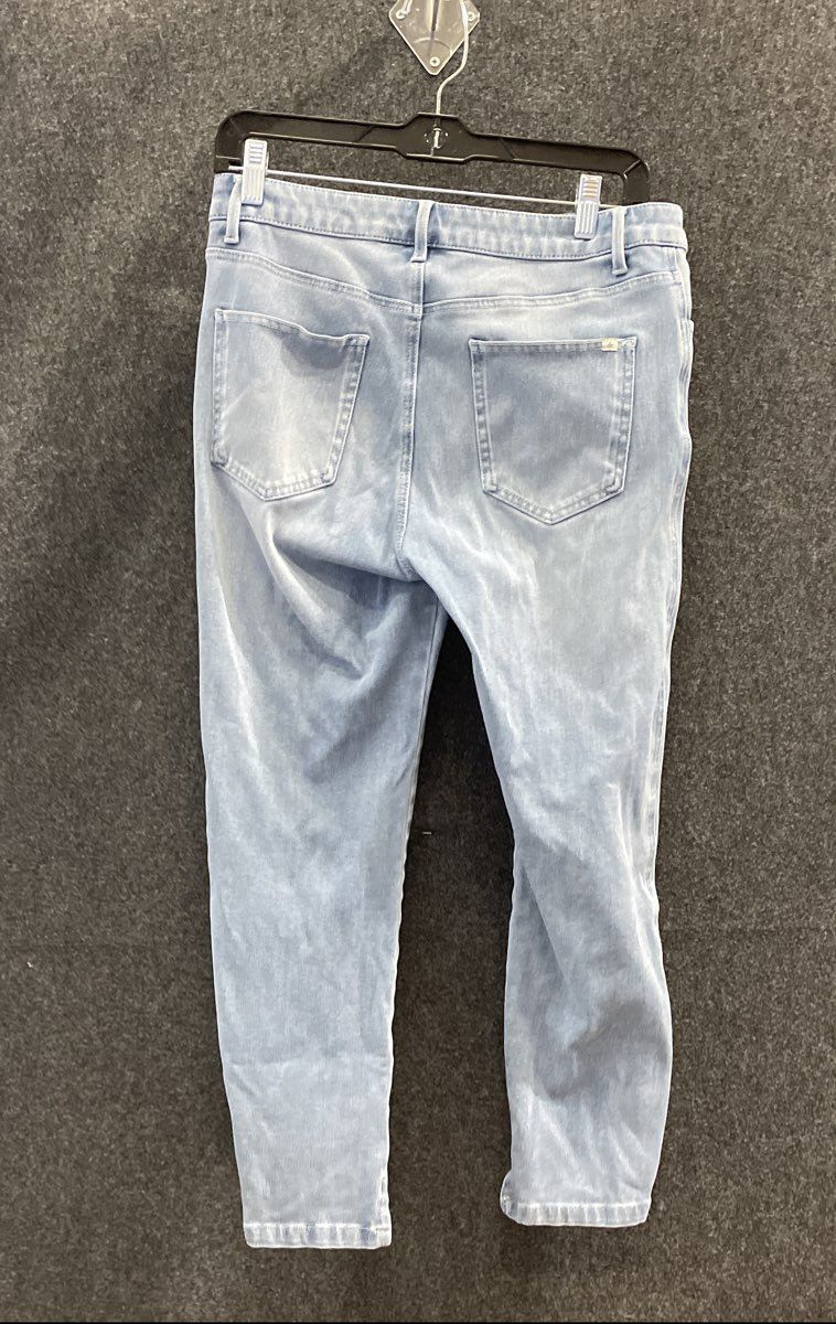 Halara Women's Light Blue Seam Detail High Rise Tapered Jeggings Sz M Petite