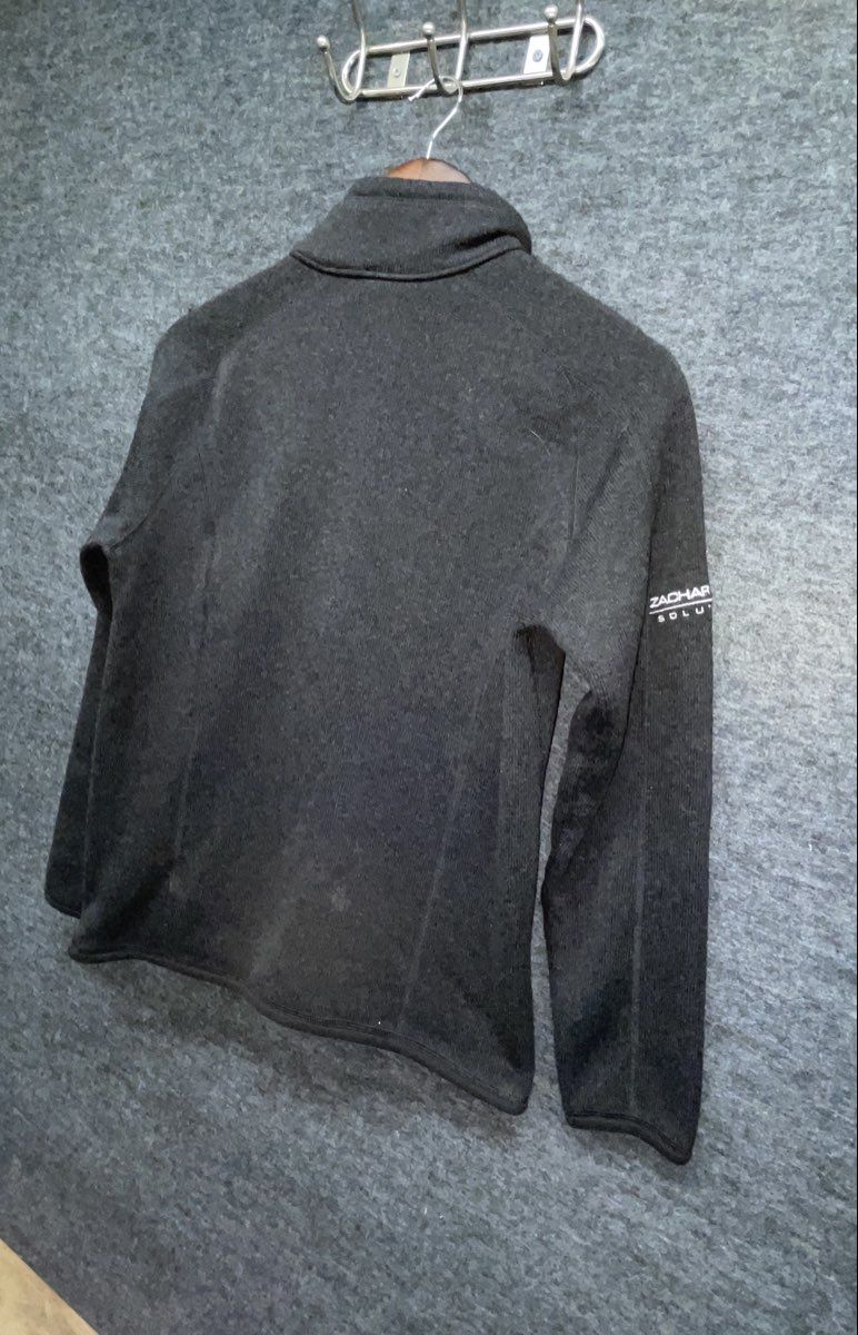 Patagonia Men's Better Sweater 1/4 Zip Fleece Black Zachary Piper Logo Sz M