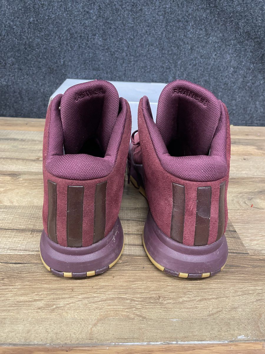 Adidas J Wall 2 DC Life Maroon Burgundy Suede Basketball Sneakers Size 13