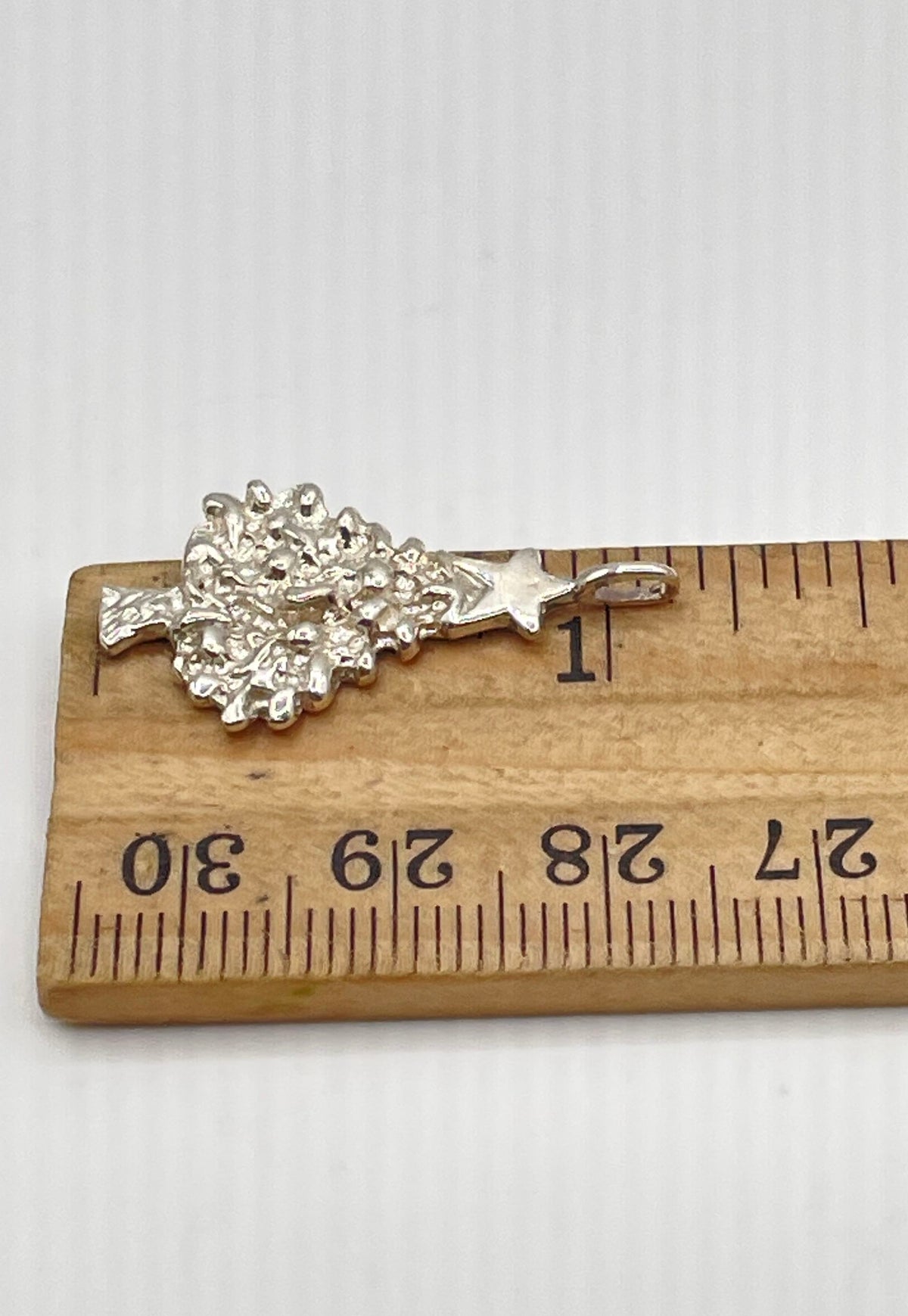 925 Sterling Silver Christmas Tree Pendant 2g