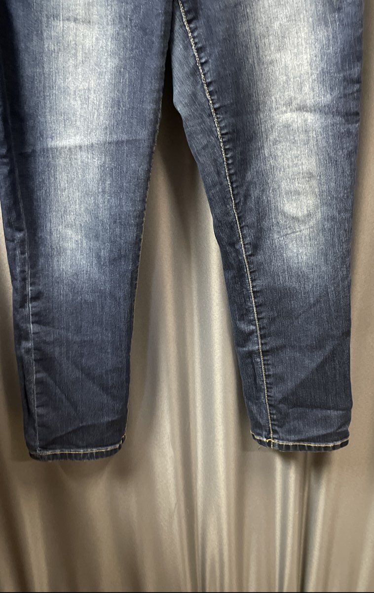American Rag Women's Dark Blue Jeans Dark Wash Stretch Whiskering Size 5