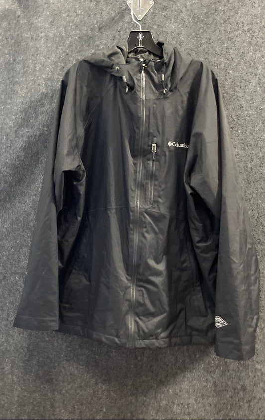 Columbia Women's Black Omni-Tech Omni-Heat Interchange Rain Jacket Sz XL