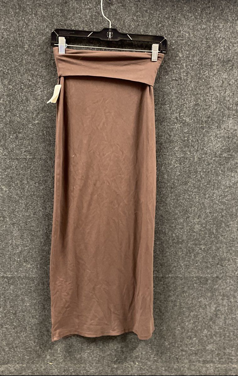 Aerie Women's Brown Strapless Foldover Maxi Dress Size XS NWT