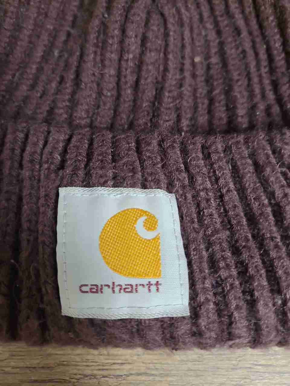 Carhartt Acrylic Rib-Knit Cuffed Beanie Watch Hat Dark Brown 100112 Sz OSFA