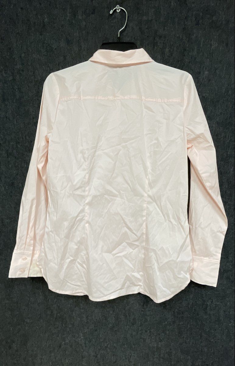 Ann Taylor Women's Pale Pink Long Sleeve Button Down Tailored Shirt Sz 6