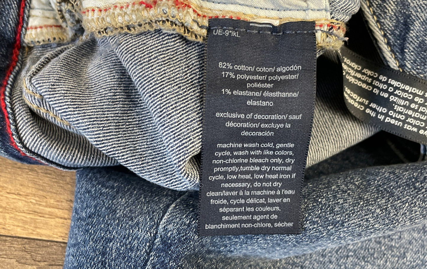 Tommy Hilfiger Women's Blue Straight Leg High Rise Stretch Denim Jeans Sz 16P