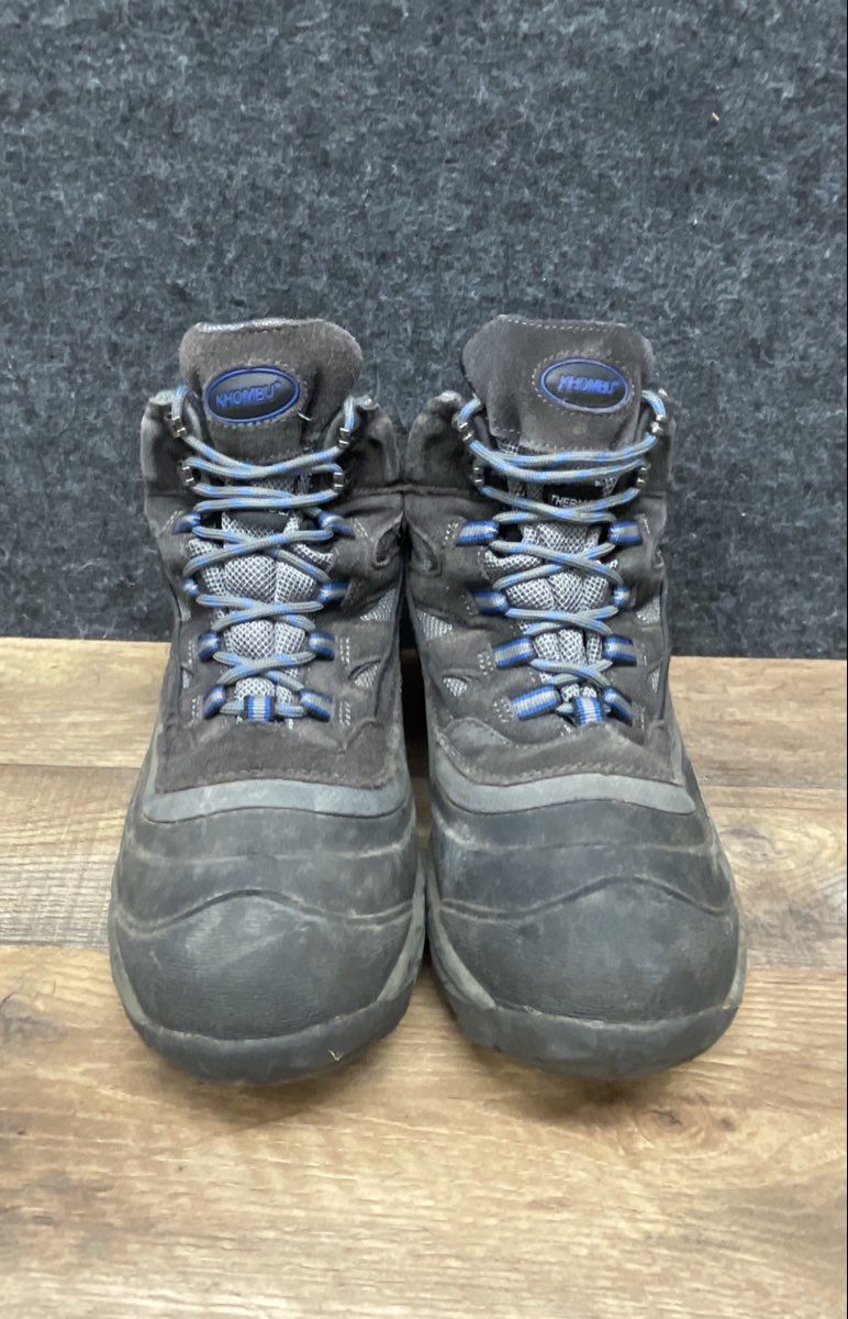Khombu Fleet Men's Grey Brown Hiking Winter Boots Size 9