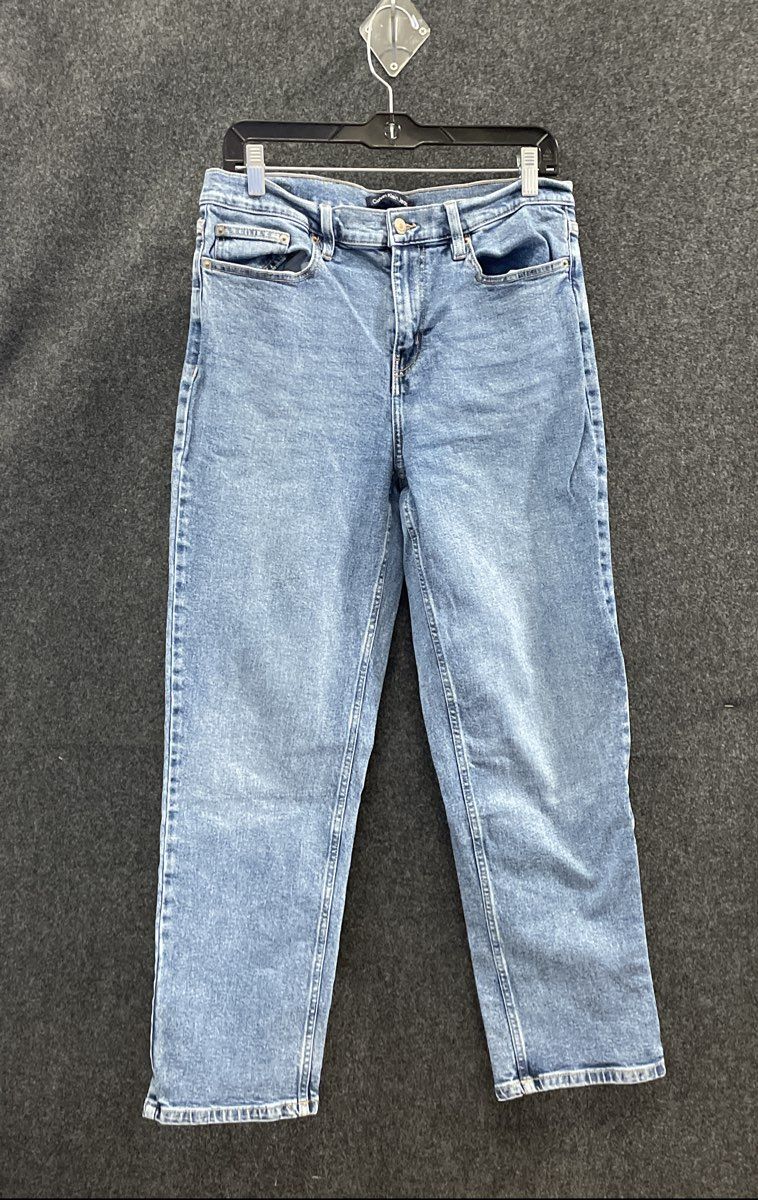 Calvin Klein Women's Blue High Rise Straight Leg Denim Jeans Sz 10