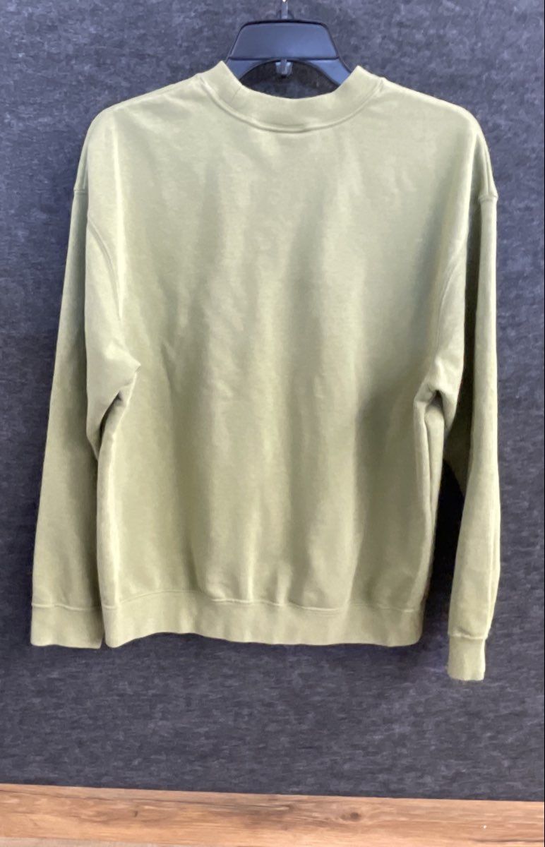 Nike XS Dri-FIT Long Sleeve Crewneck Sweatshirt Sage Green Swoosh