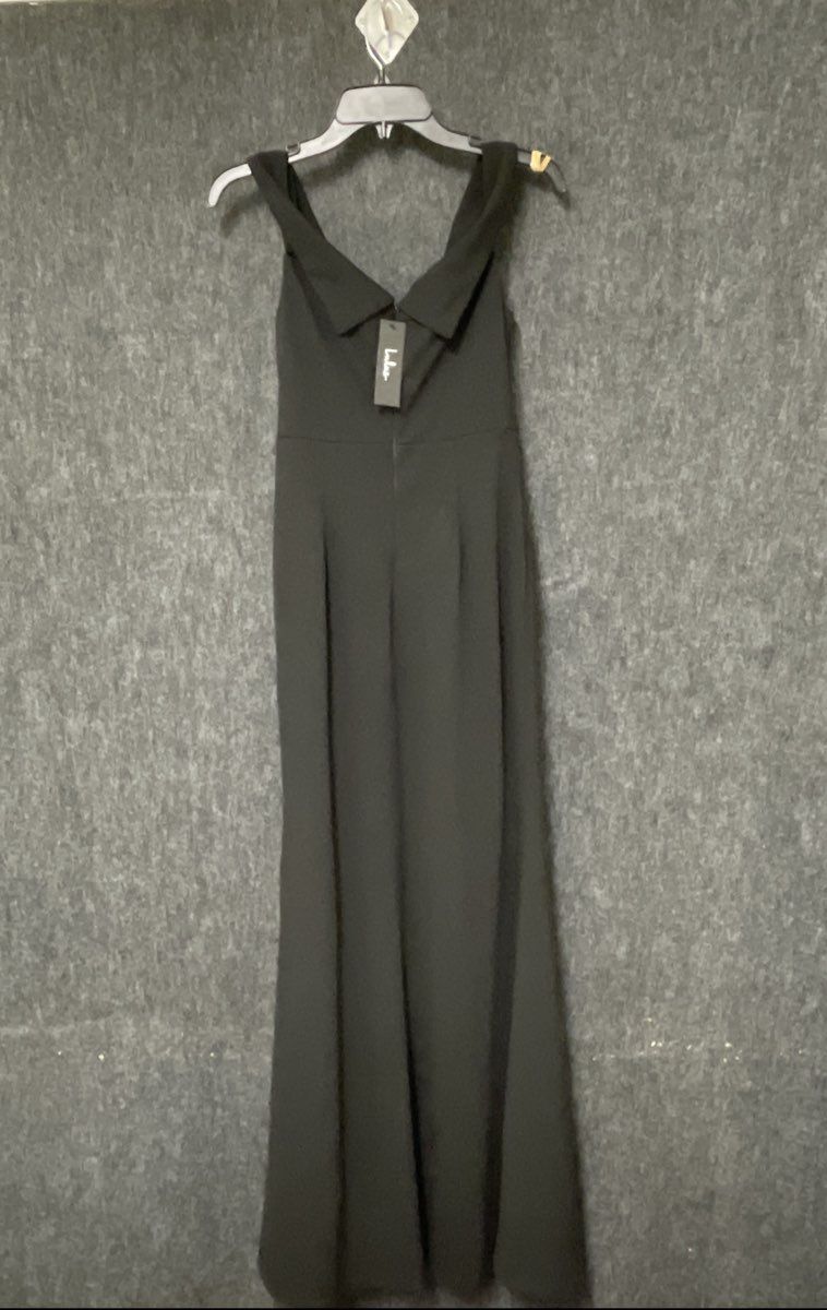 Lulus Women's Black Off-the-Shoulder Front Split Gown NWT Sz M