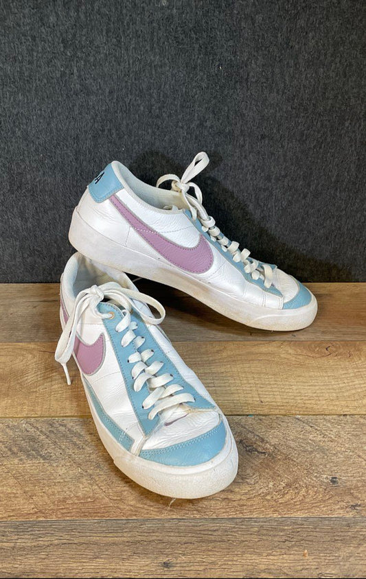 Nike Blazer Low '77 By You White Blue Lavender Women's Size 10