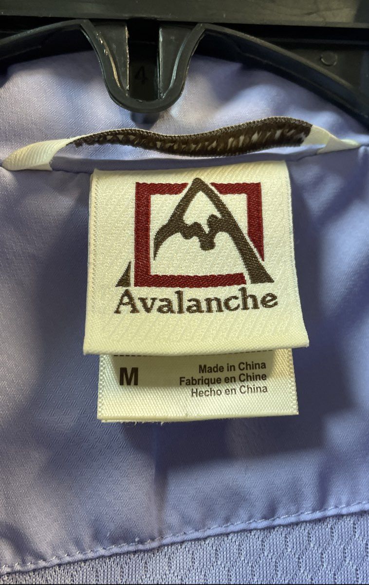 Avalanche Women's Light Purple Lavender Full Zip Hooded Windbreaker Jacket Sz M