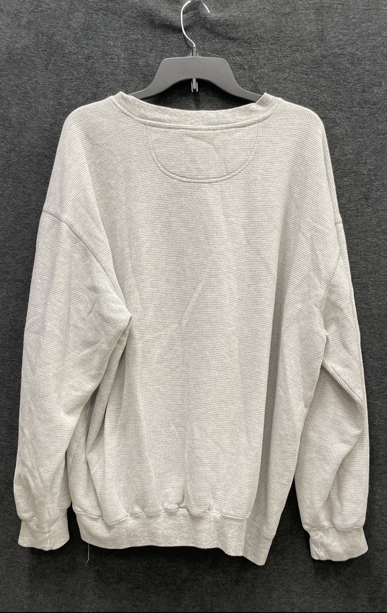 Vintage Y2K NFL Men's Washington Redskins Gray Waffle Knit Sweatshirt Sz XL