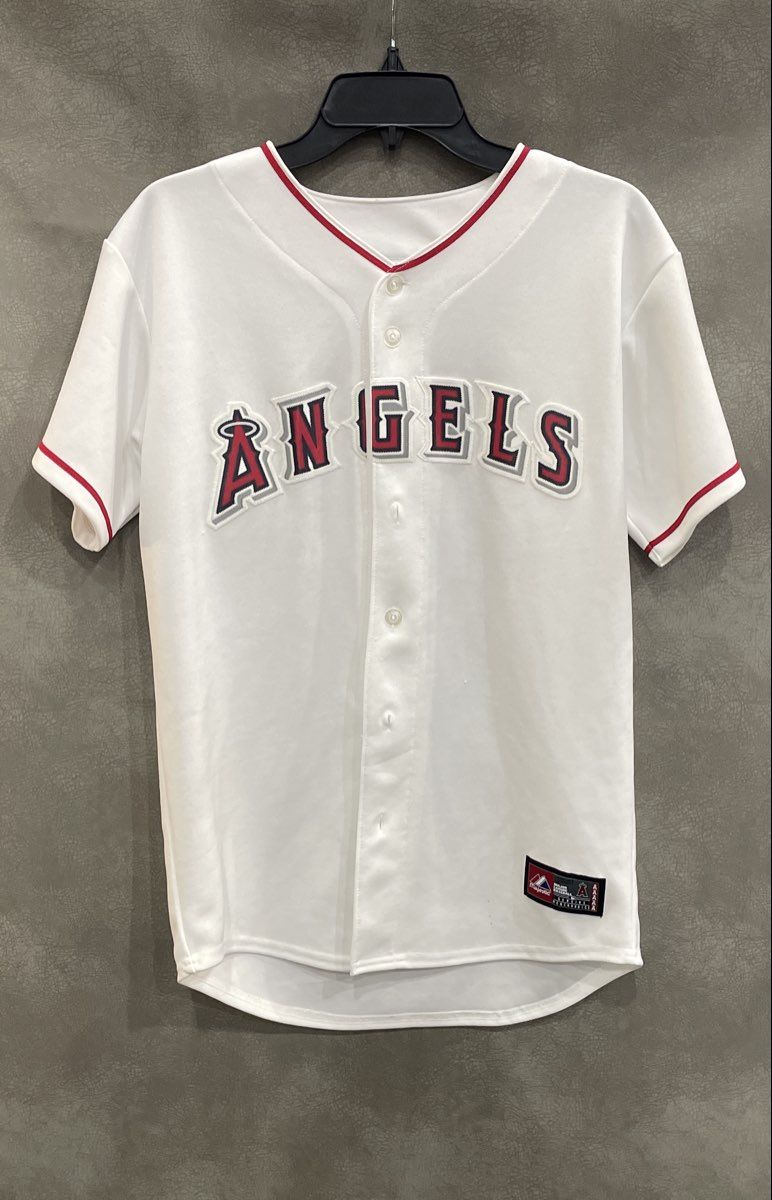 Majestic Men's Los Angeles Angels Torii Hunter #48 White Baseball Jersey Sz XL