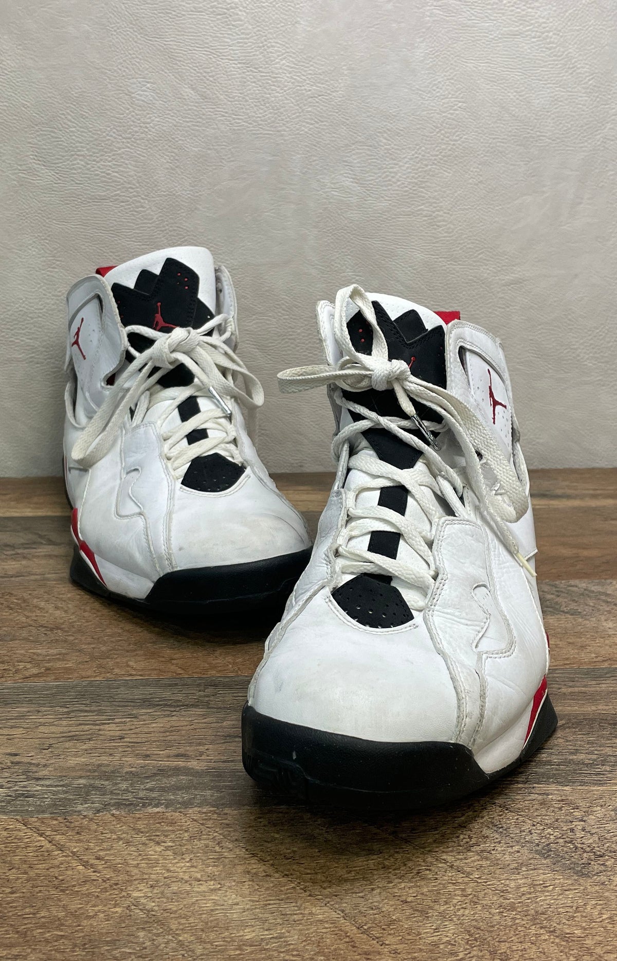 Nike Jordan True Flight White Varsity Red Black Basketball Shoes Men's Size 13