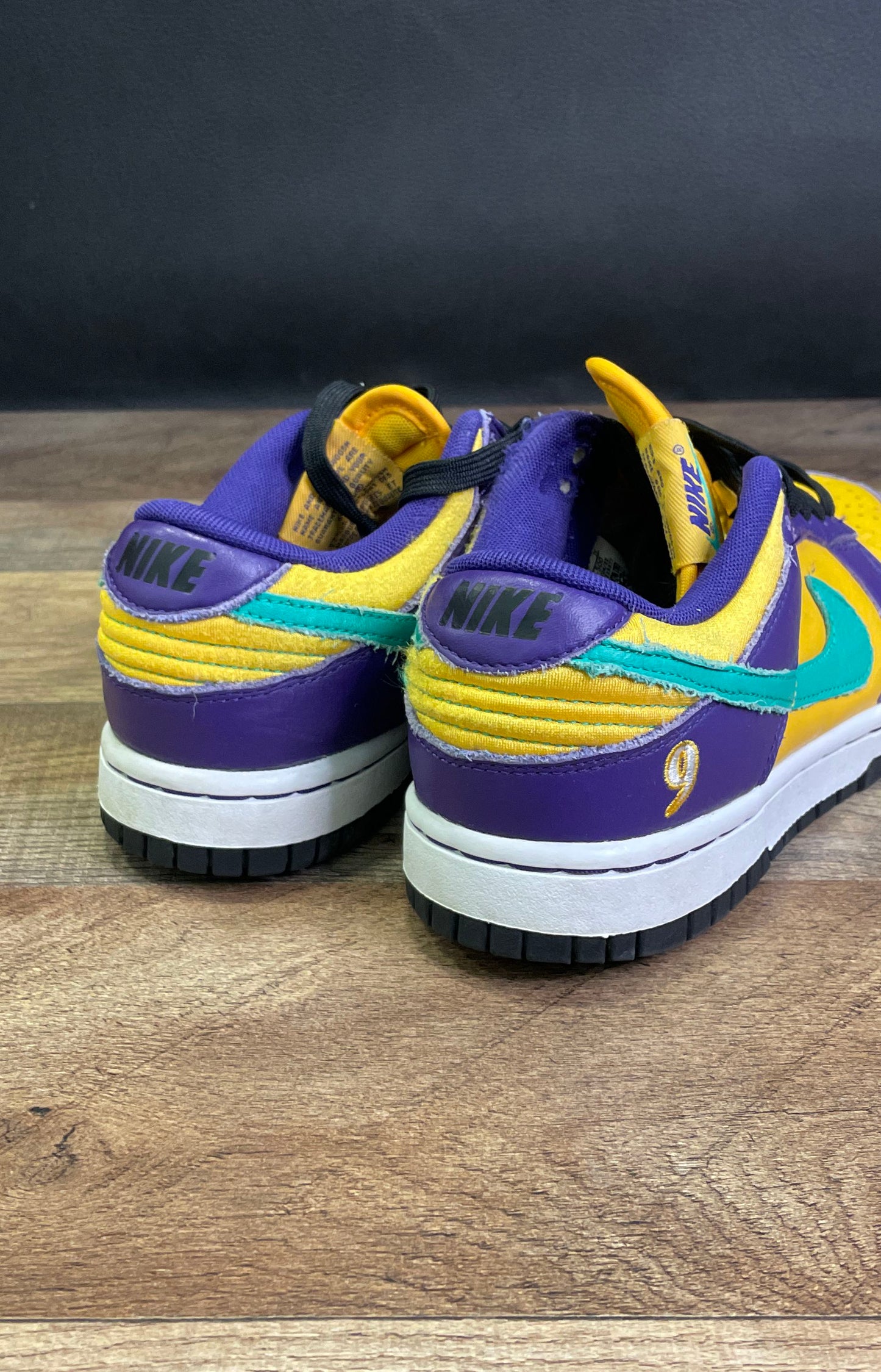 Nike Dunk Low Lisa Leslie Court Purple University Gold Size 6.5 Womens COA