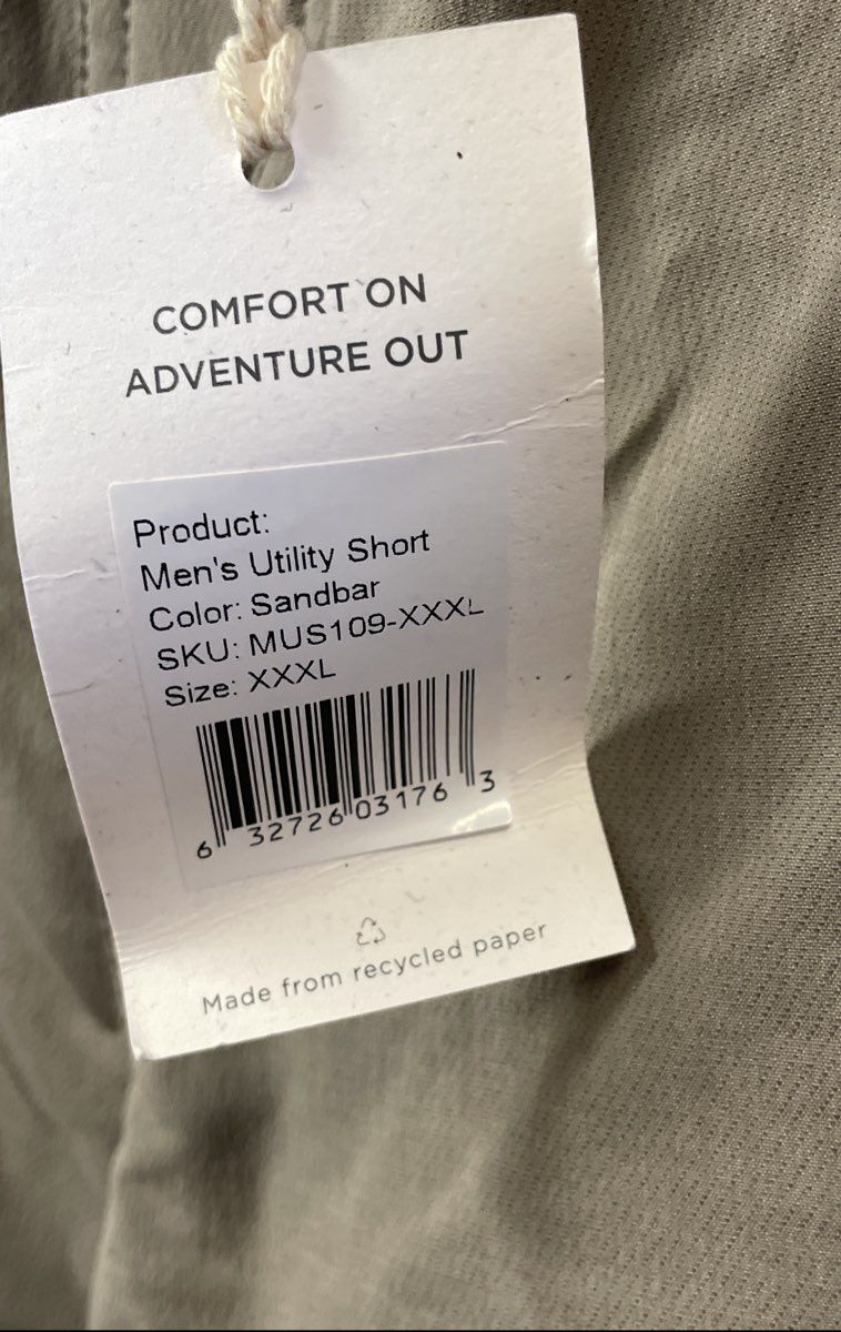 Free Fly Men's Utility Shorts Sandbar Beige Bamboo Blend NWT Sz 3XL