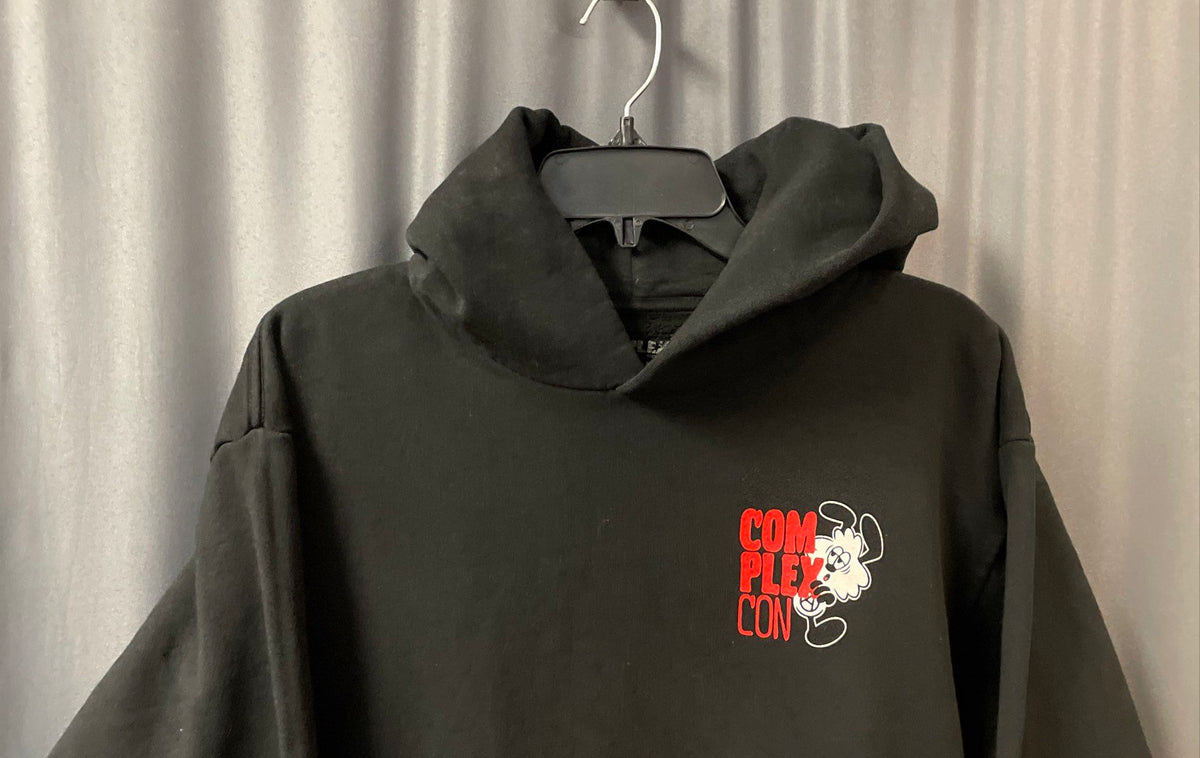 ComplexCon Men's Black Pullover Graphic Hoodie Long Beach 2022 Sz S
