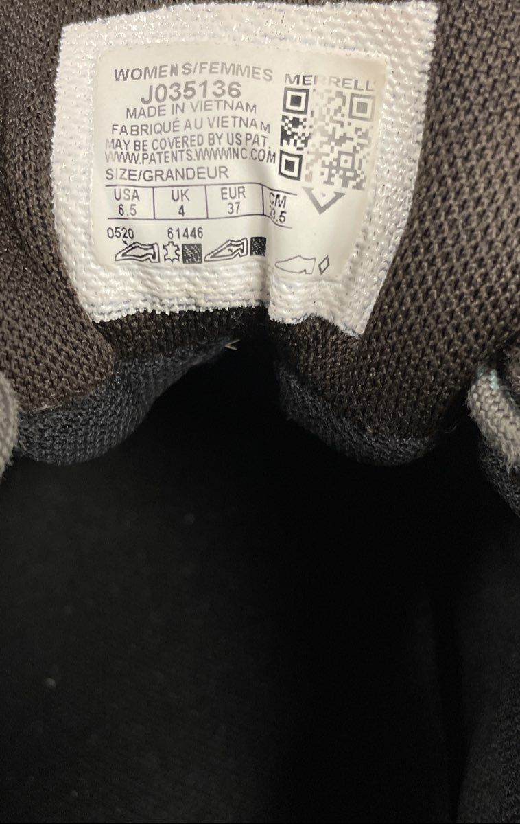 Merrell Siren Edge 3 Waterproof Hiking Shoes Taupe Blue Women's Size 6.5