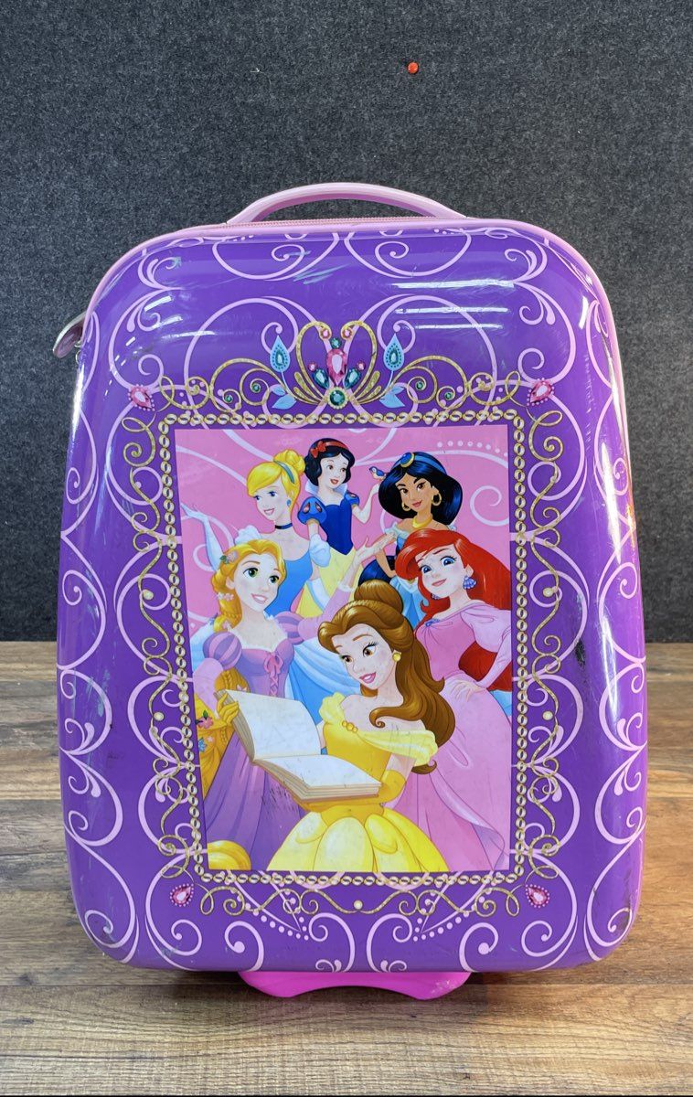 American Tourister Purple Disney Princess Hardside Upright Luggage Suitcase