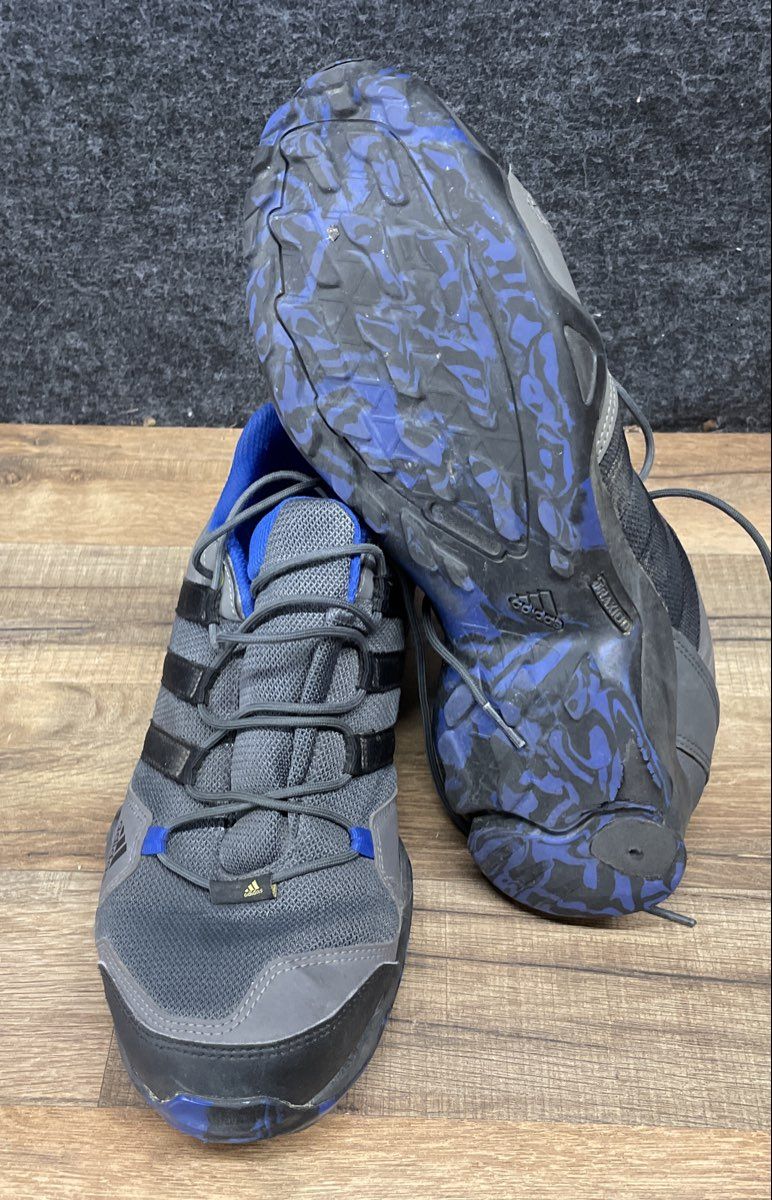 Adidas Terrex Eastrail 2.0 Grey Black Blue Hiking Trail Shoes Men's Size 11.5