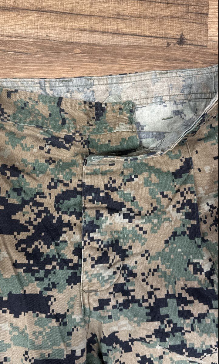 USMC Military Issue Men's MCCUU Combat Trousers MARPAT Woodland Camo Sz L Reg