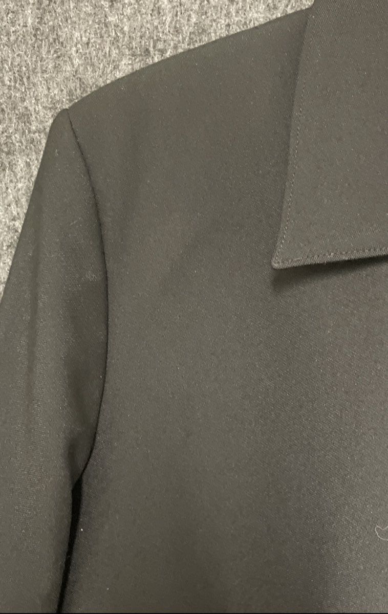 Evan-Picone Women's Black Full Zip Pointed Collar Blazer Jacket Size 12
