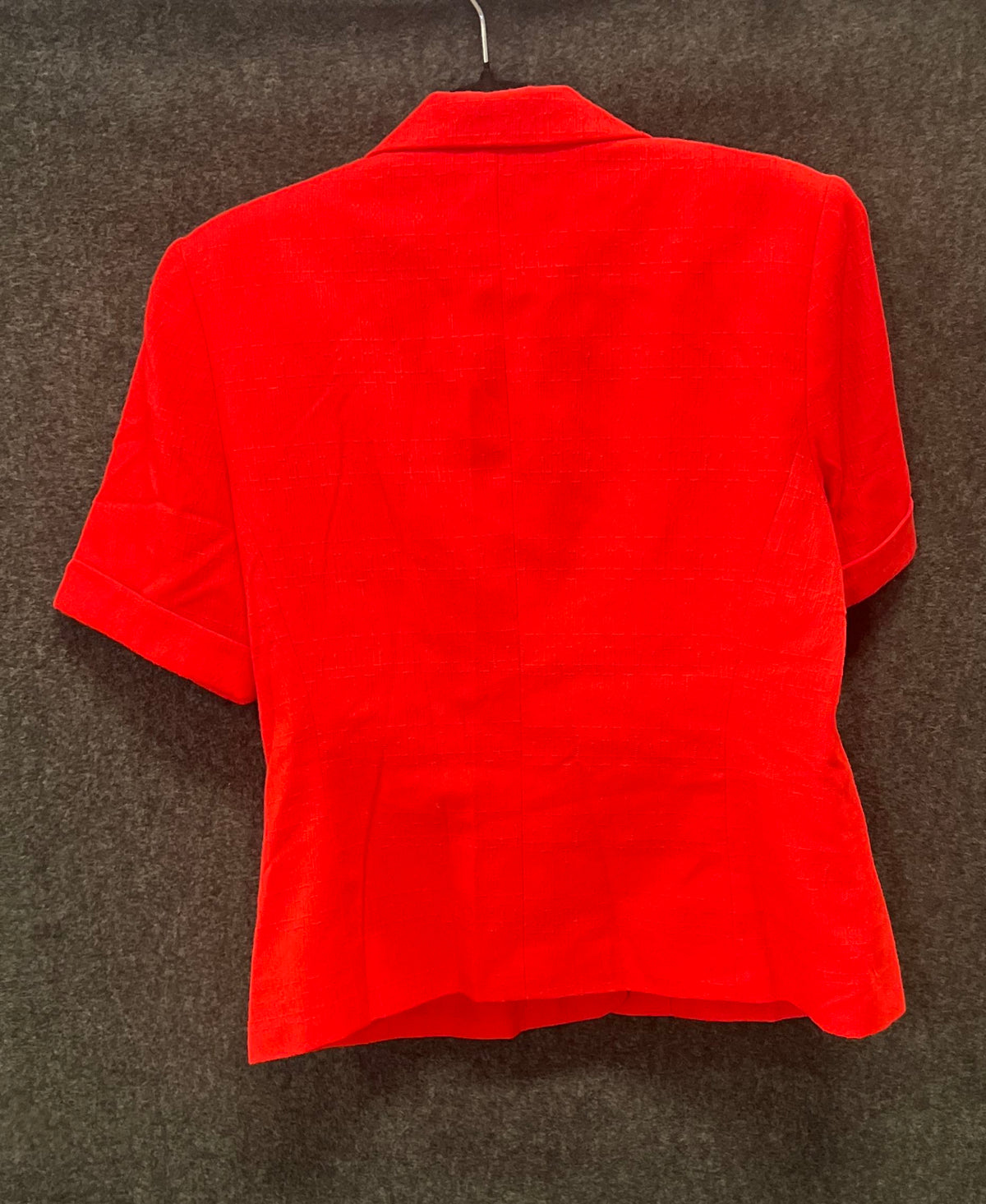 Vintage 90s Executive Collection Women's Red Short Sleeve Blazer Jacket Sz 12P