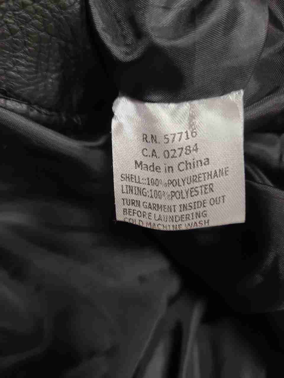 Papillon Women's Black Faux Leather Moto Jacket Floral Embroidered Studded Sz S