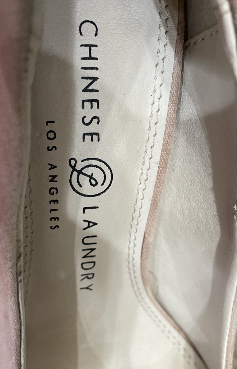Chinese Laundry Pink Faux Suede Platform Stiletto Pumps Women's Size 6.5 M