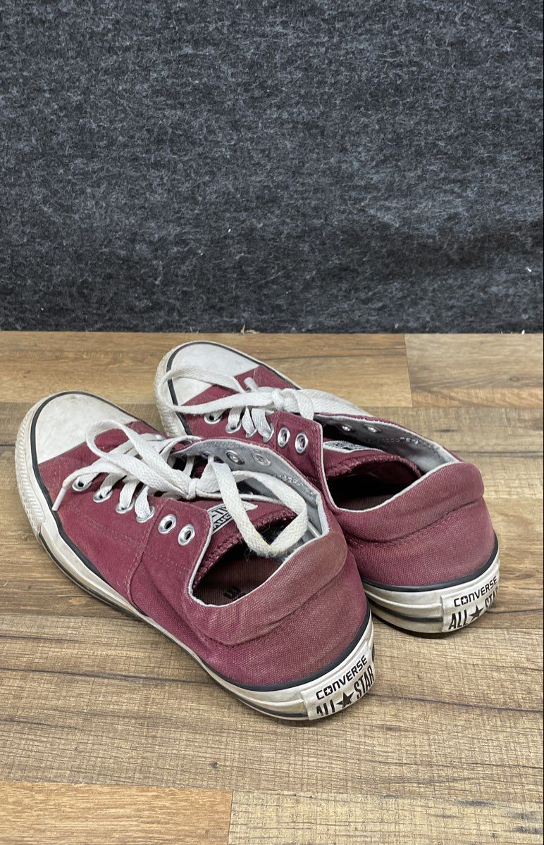 Converse Chuck Taylor All Star Ox Maroon Canvas Sneakers Women's Size 8