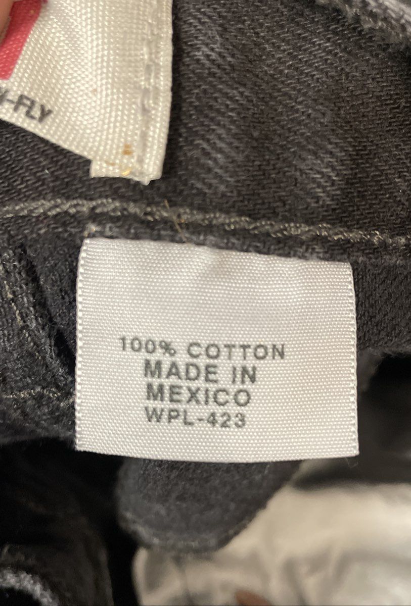 Levi's Men's 501 Original Straight Leg Button Fly Faded Black Jeans Sz 34x34