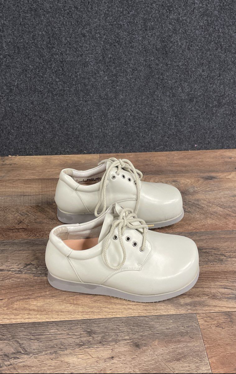 Mt. Emey Beige Leather Therapeutic Comfort Walking Shoes Size 6 EEEEE DS