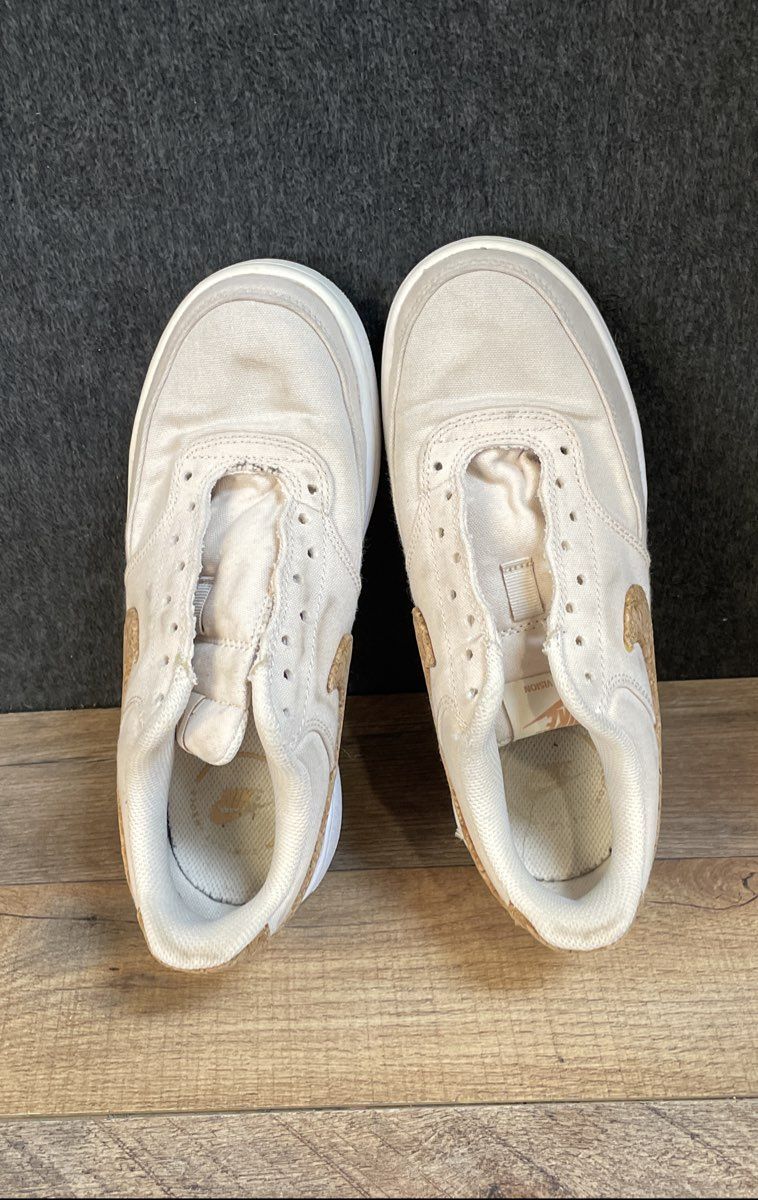 Nike Court Vision Low Sail Light Bone Cork Women's Lifestyle Sneakers Size 6