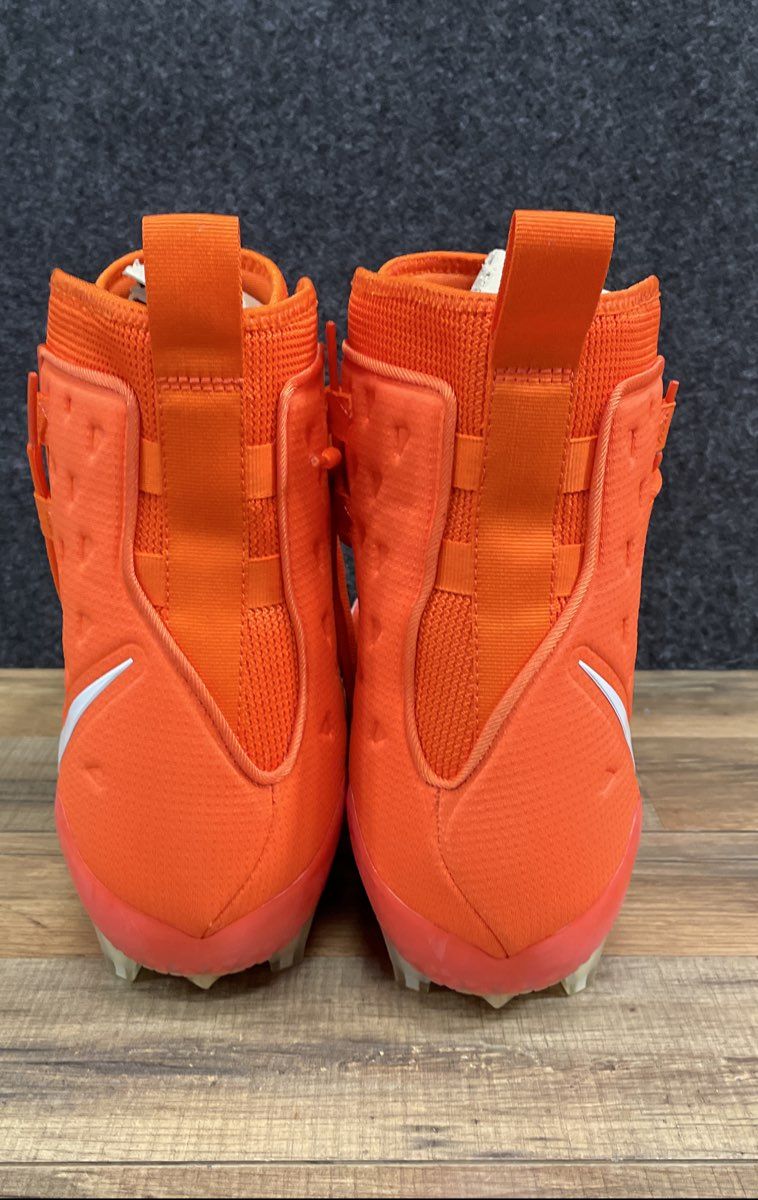 Nike Force Savage Elite TD Orange White High Football Cleats Size 15