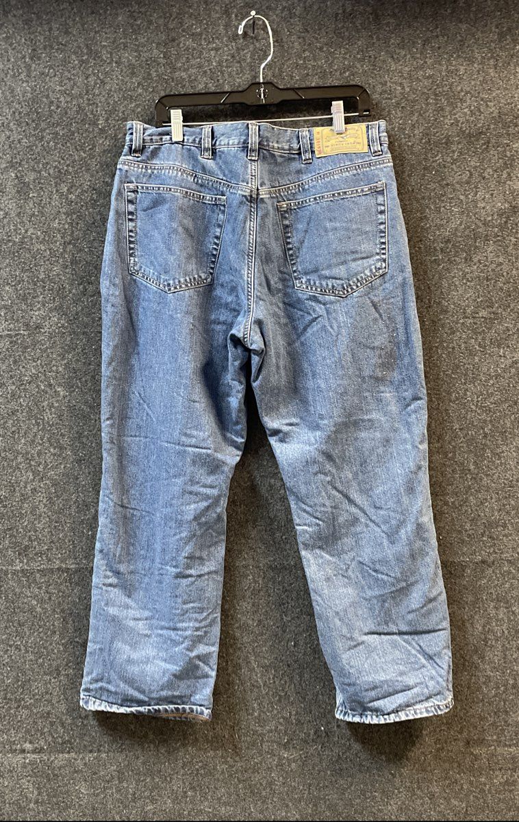 Red Head Men's Blue Fleece Lined Denim Straight Leg Jeans 36x30