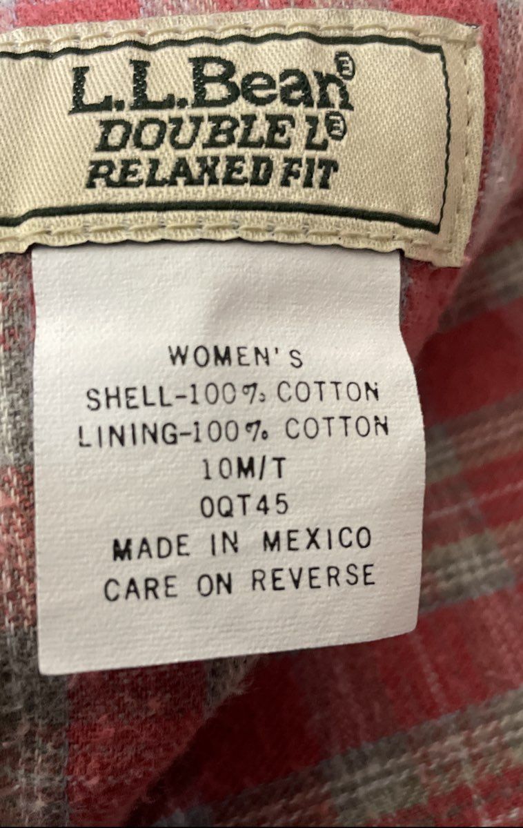 Vintage Y2K L.L. Bean Women's Double L Relaxed Fit Flannel Lined Jeans Sz 10 M/T
