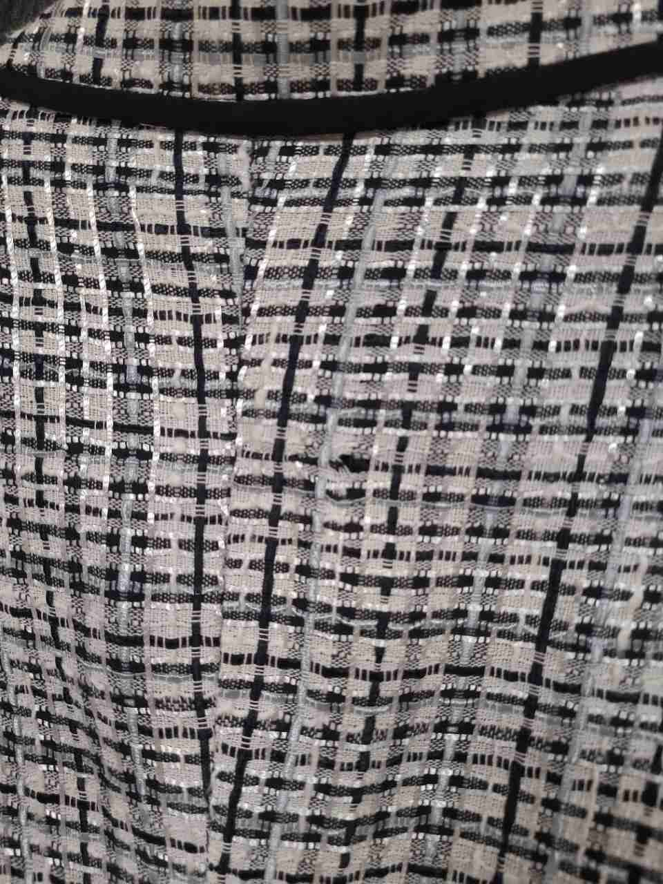 Pendleton Women's Pink Black White Tweed Plaid Open Front Blazer Jacket Sz 14