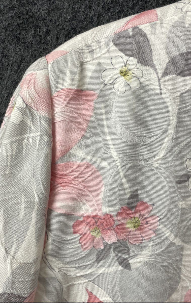 Alfred Dunner Women's Jacket Blazer Pink Floral Textured Lined Sz 14P