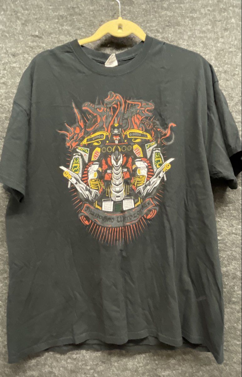 Power Rangers Zord Graphic T-Shirt Lot of 4 Megazord Dragonzord Gildan Sz XL