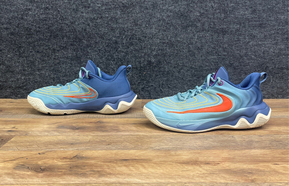 Nike Giannis Immortality 4 Blue Orange Yellow Kids Basketball Shoes Size 6Y