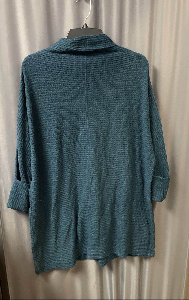 We The Free Women's Jade Waffle Knit Turtleneck Tunic Mock Neck Sz M