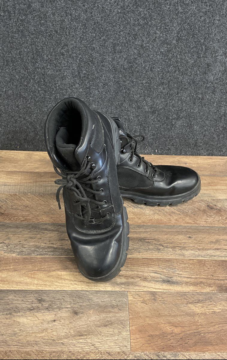 Skechers Work 77526 Wascana Linnehan Black Waterproof Boots Men's Size 15