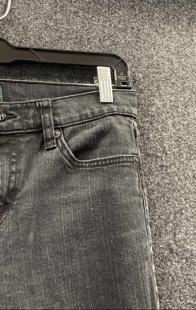 Lauren Jeans Co Ralph Lauren Women's Faded Black Straight Leg Stretch Jeans Sz 4