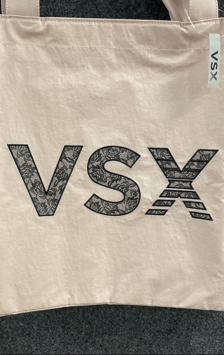 Victoria's Secret Pink VSX Lace Logo Large Tote Bag NWT Zip Top Shoulder Bag