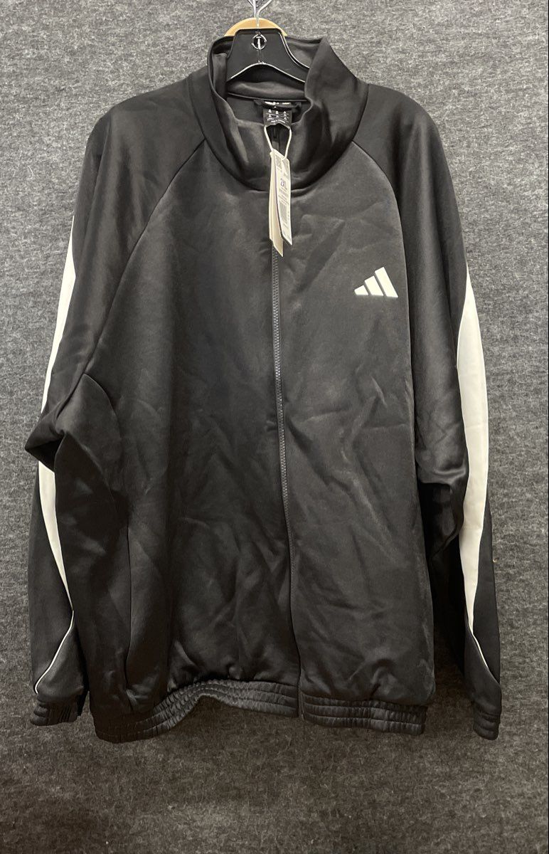 Adidas Men's Stadium TT Track Jacket Black Off White Size 2XL NWT