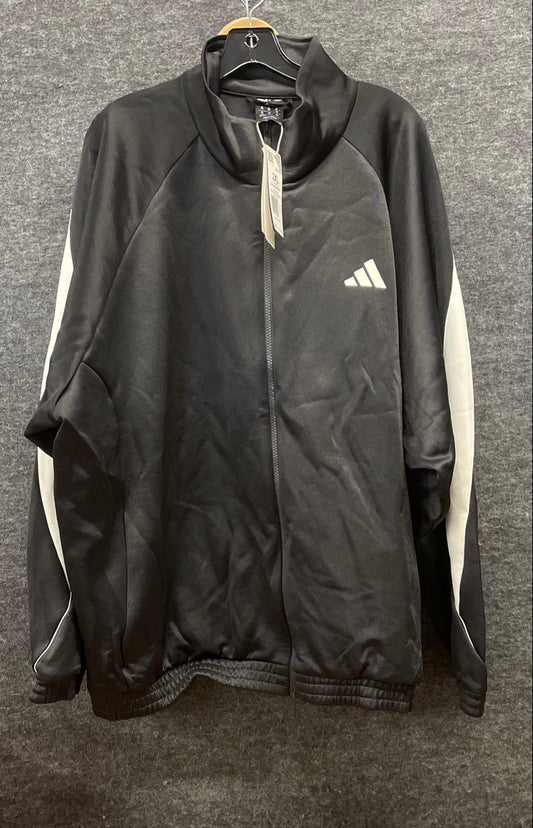 Adidas Men's Stadium TT Track Jacket Black Off White Size 2XL NWT