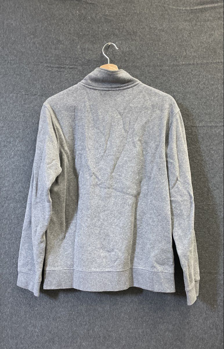 Nike Men's Grey Fleece Quarter Zip Pullover Mock Neck Sweatshirt Sz M