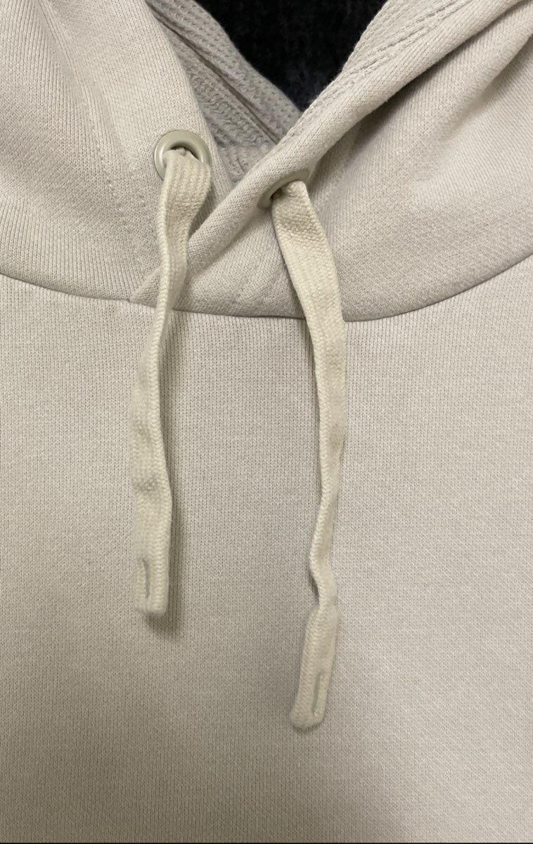 PUMA Men's Fleece Hoodie Beige Cream Tonal Logo Patch Front Pocket Sz XXL