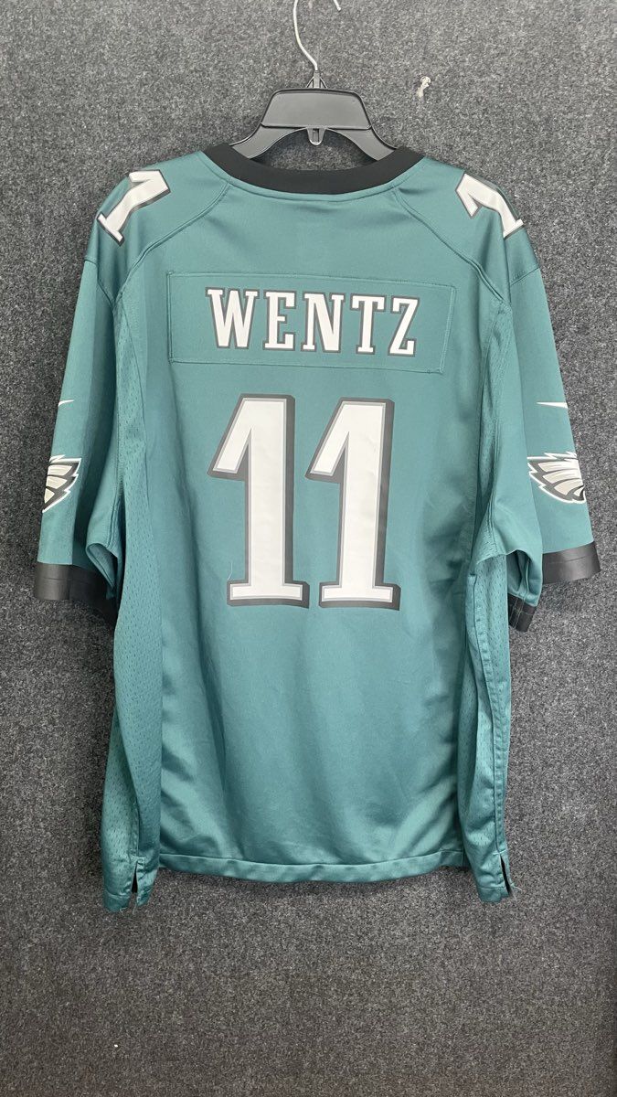 Nike Men's Philadelphia Eagles Carson Wentz #11 Jersey Midnight Green XXL